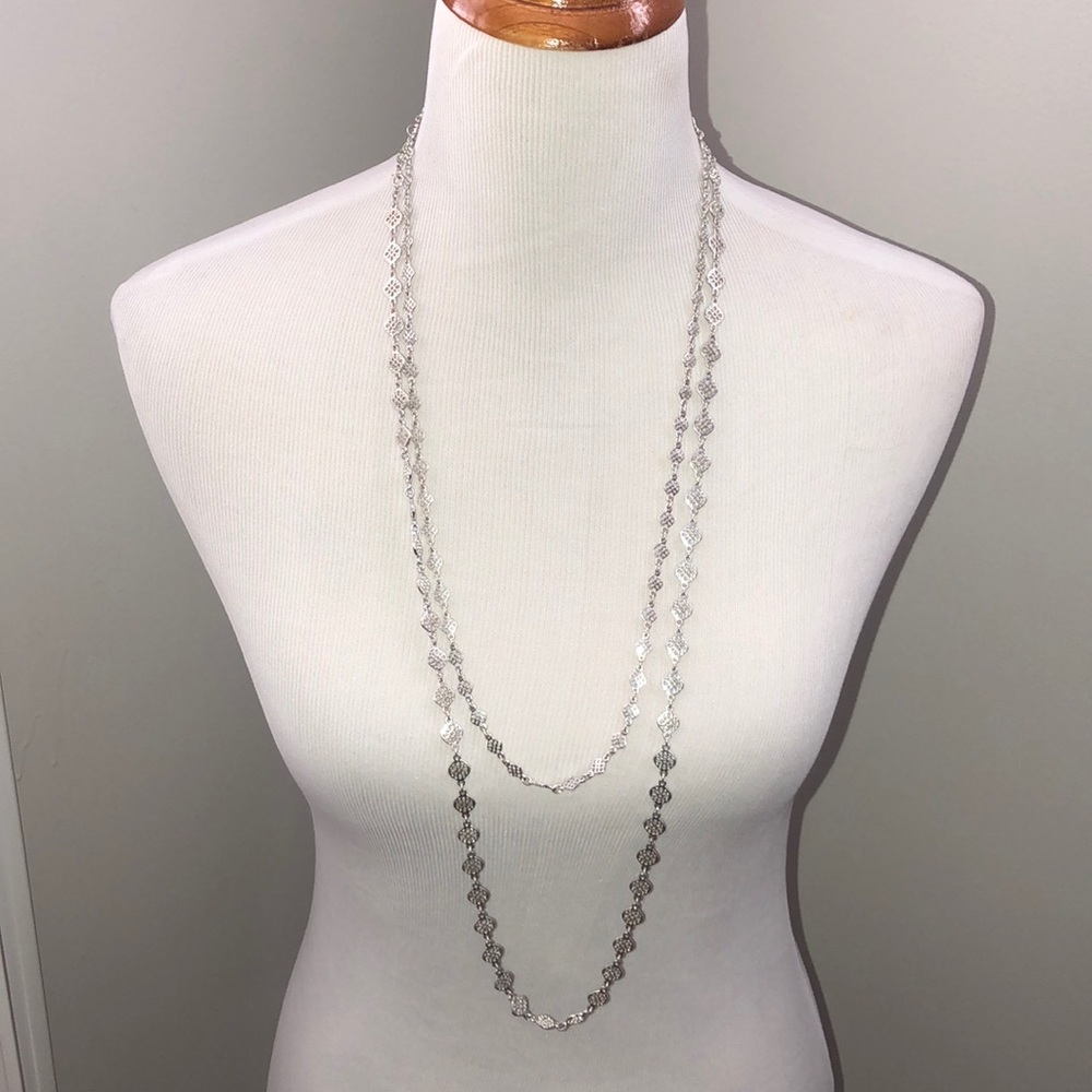 Stella & Dot Silver Devon Layering Necklace